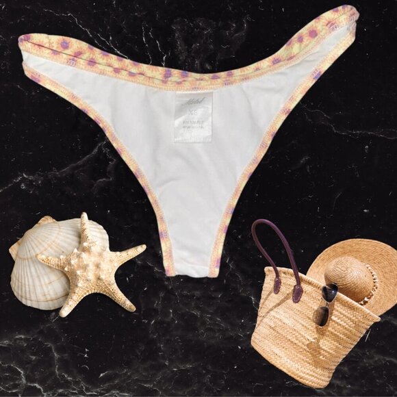 Motel RocksDaisy Print Bikini Bottom XS Retro Floral Swim - Picture 5 of 10